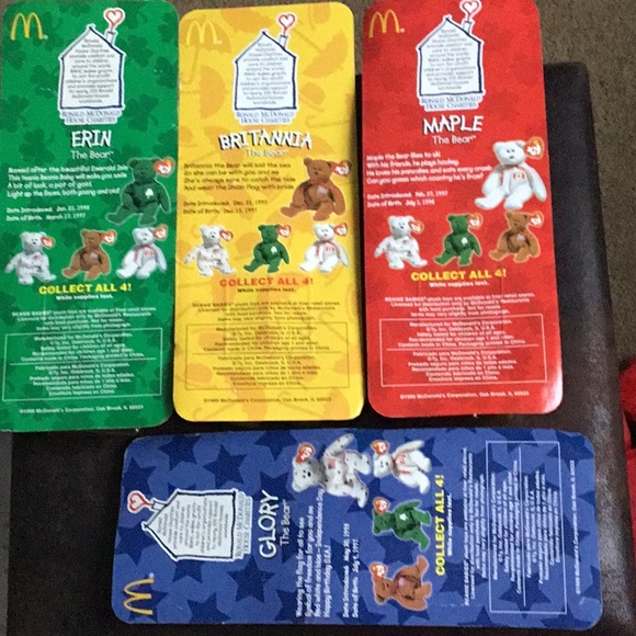 1999 McDonald’s Ronald McDonald house 4 bear collection (new in box) - Picture 4 of 6